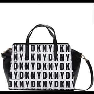 DKNY logo print bag